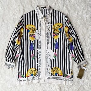 Colorful Striped Button Down Shirt